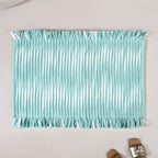 Aqua Chevron Rope Cotton Floor Mat 85x62cm