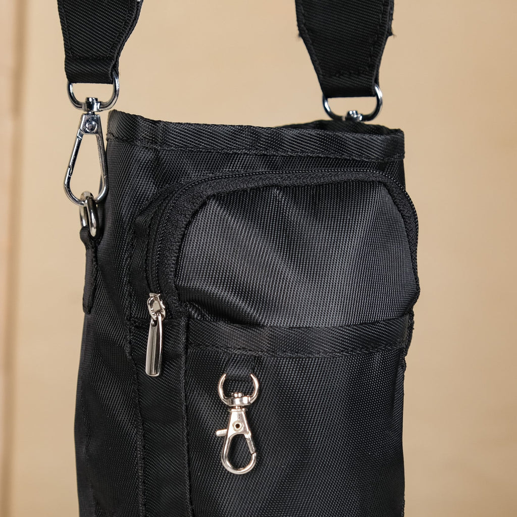 Aqua Cradle Water Bottle Holder Black