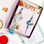 Aqua Bloom Rakhi Lumba Set