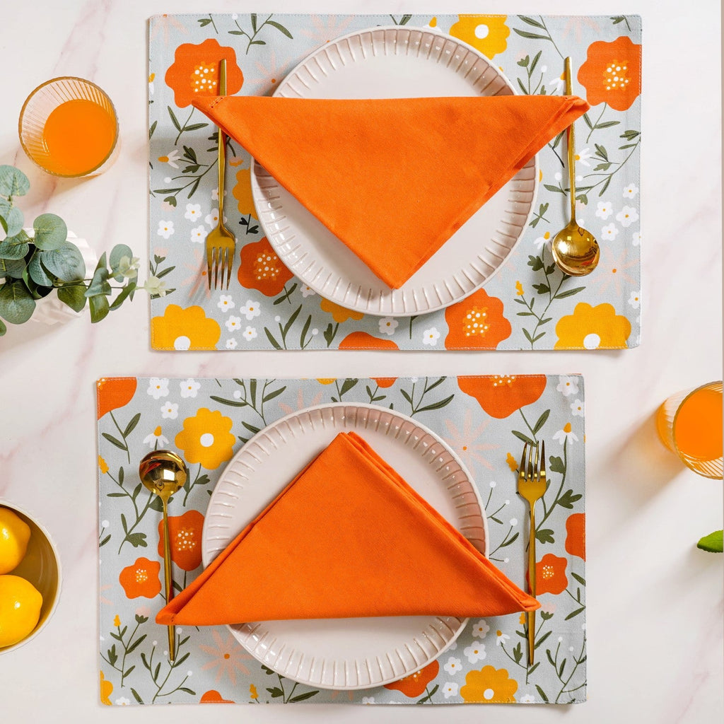 Arancia Table Mats And Matching Napkins Set Of 12
