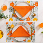 Arancia Table Mats And Matching Napkins Set Of 12
