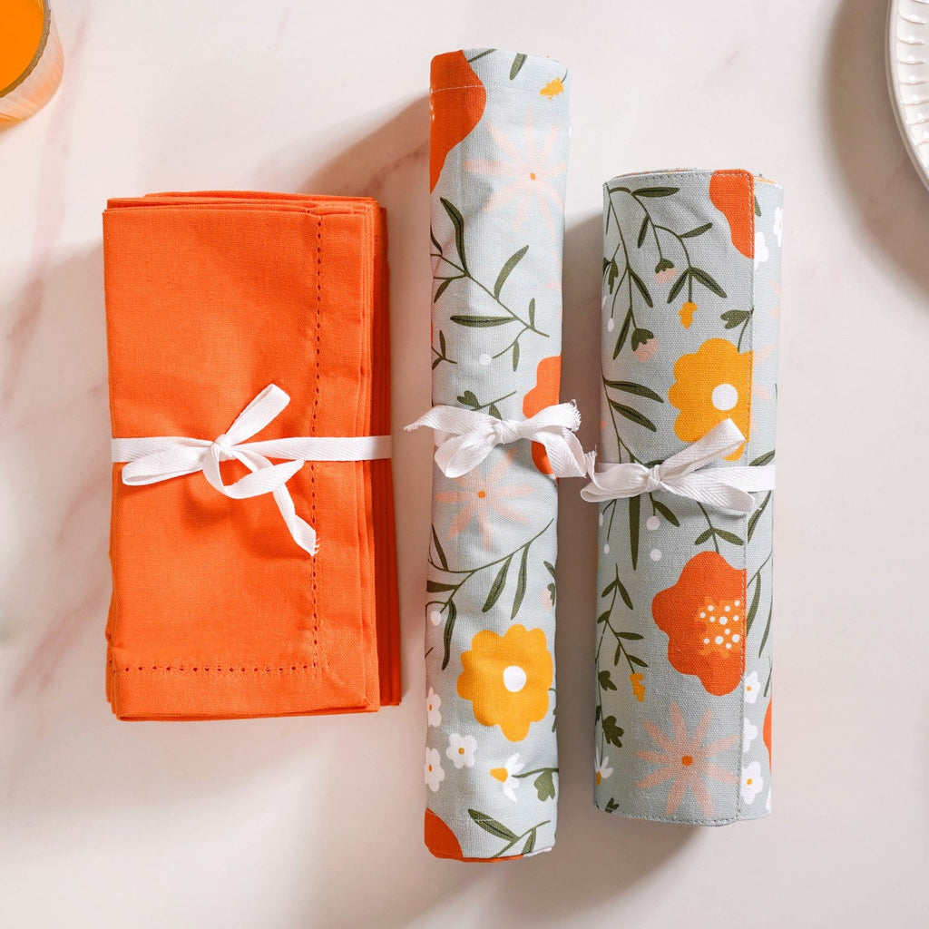 Arancia Table Place Mat Runner And Napkin Set