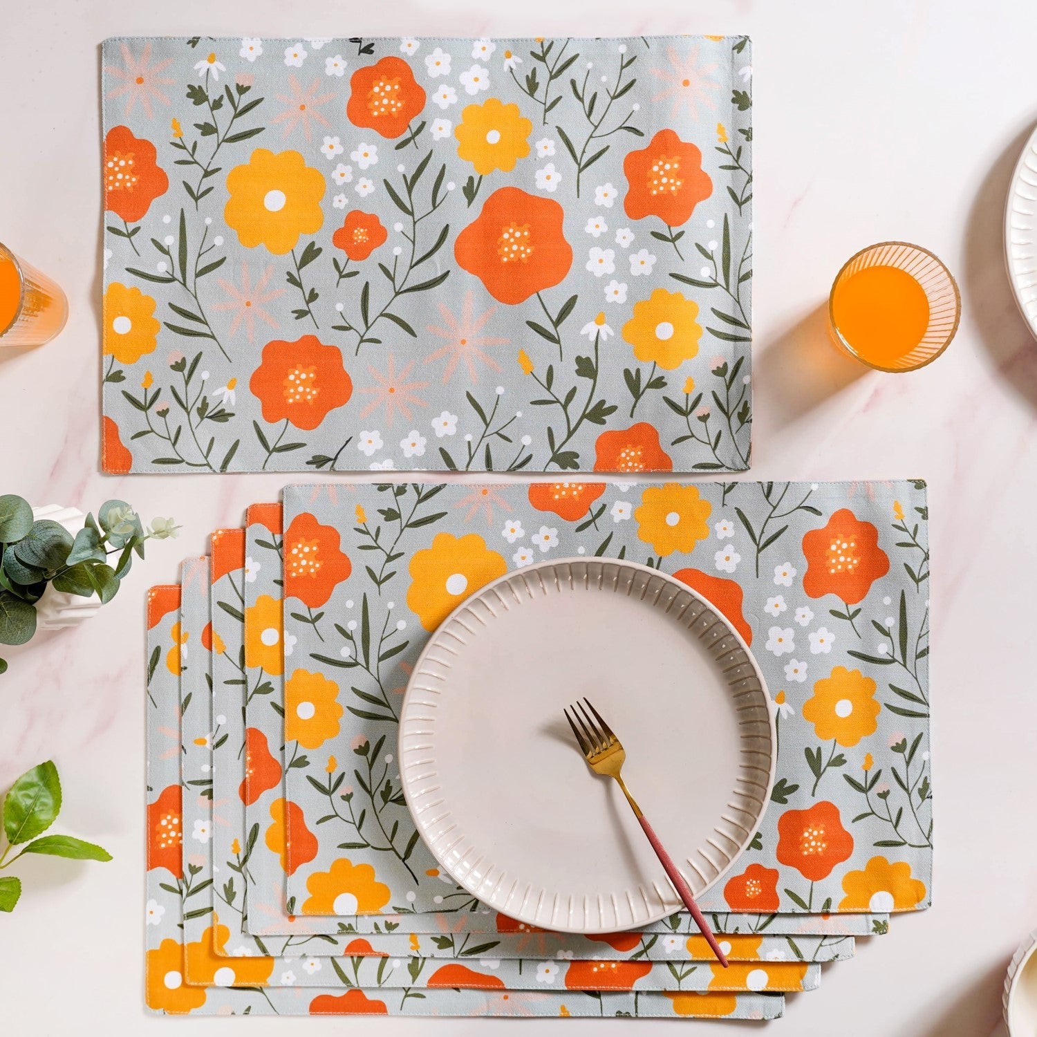 Arancia Premium Place Mat Set Of 6