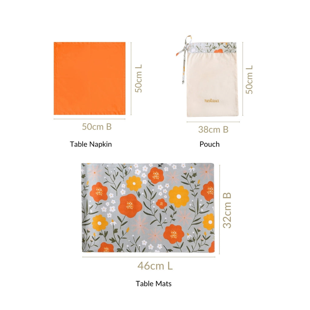 Arancia Table Mats And Matching Napkins Set Of 12