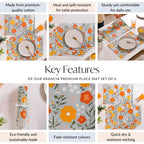 Arancia Premium Place Mat Set Of 6