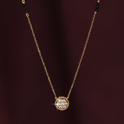 Tvasti Diamond Mangalsutra | BIS Hallmarked | 18k Gold Vermeil