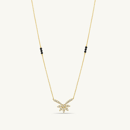 Yatee Diamond Mangalsutra  | BIS Hallmarked | 18k Gold Vermeil
