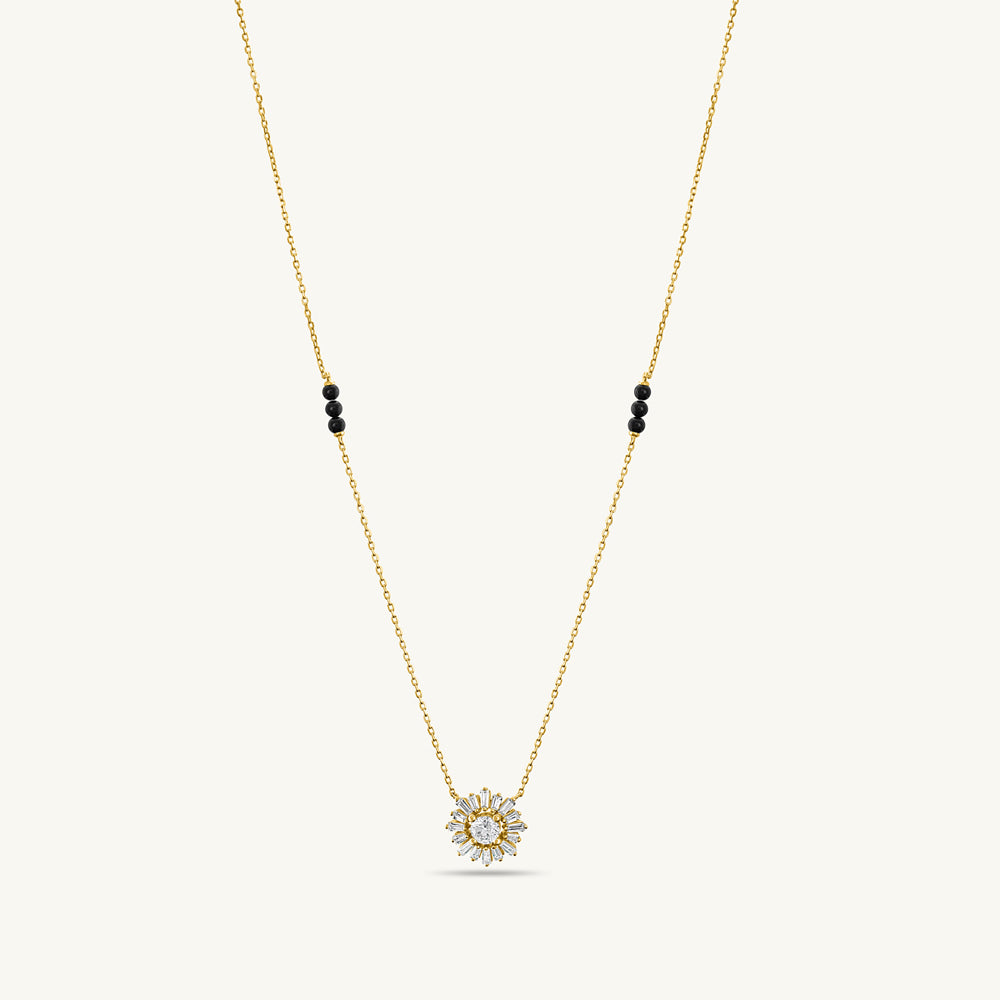 Hamsini Diamond Mangalsutra | BIS Hallmarked | 18k Gold Vermeil