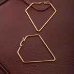 Diamond Shape Hoops