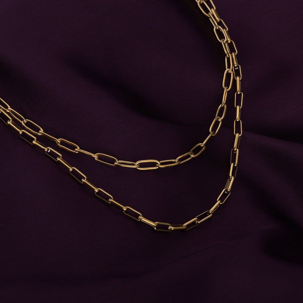 Cosmic Chain Two Layered Necklace