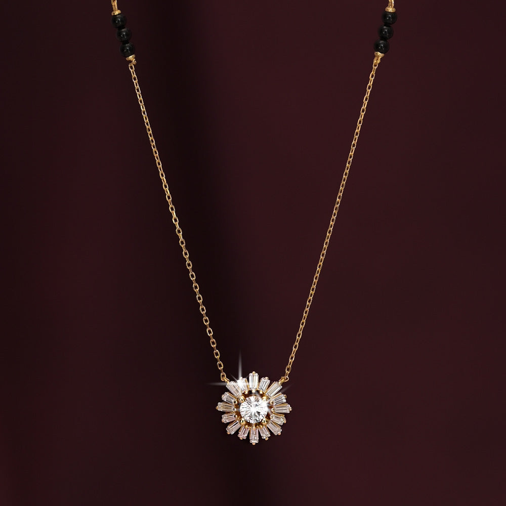 Hamsini Diamond Mangalsutra | BIS Hallmarked | 18k Gold Vermeil