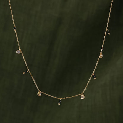Kaamakya Diamond Mangalsutra | BIS Hallmarked | 18k Gold Vermeil