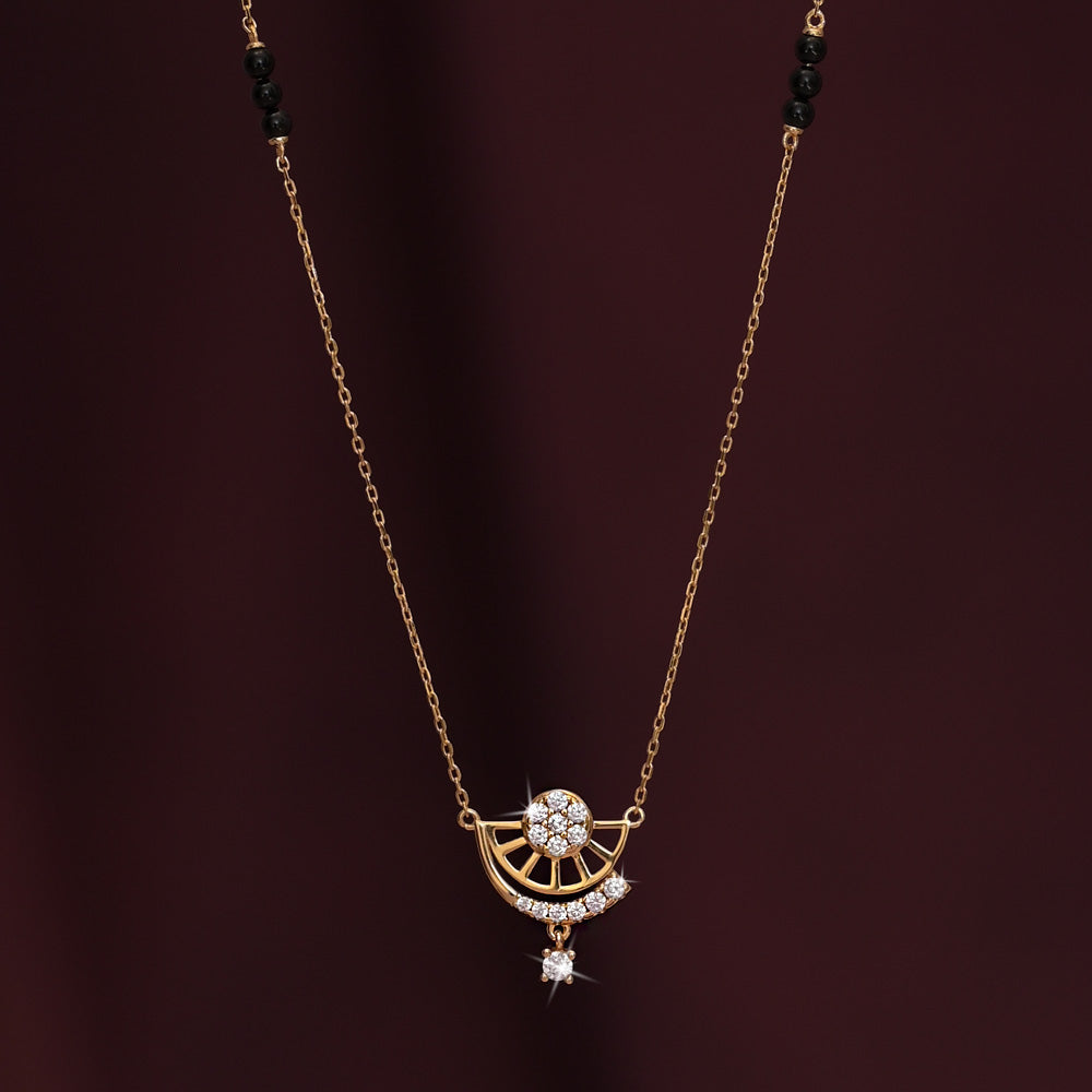 Chasing Sunrise Mini Stones Mangalsutra | 18k Gold Vermeil