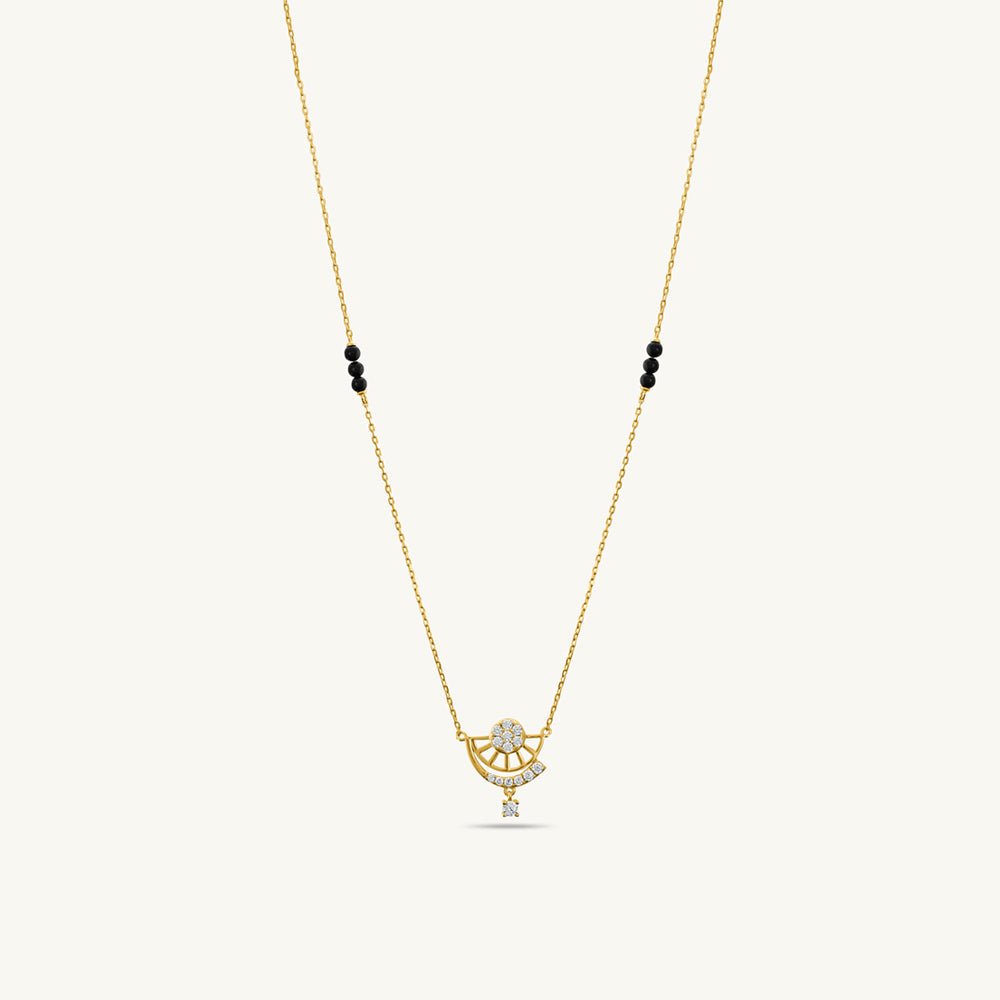 Chasing Sunrise Mini Stones Mangalsutra | 18k Gold Vermeil