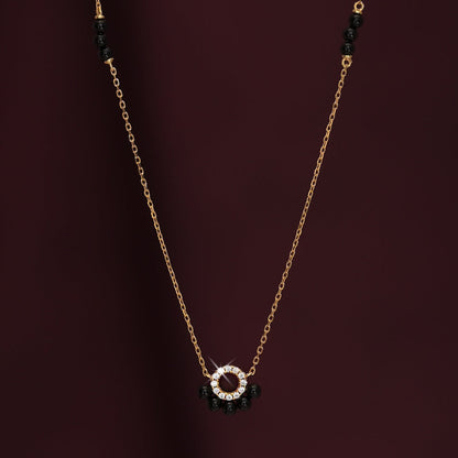 Tahakshi Diamond Mangalsutra   | BIS Hallmarked | 18k Gold Vermeil
