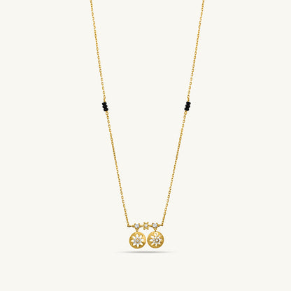Ishani Diamond Mangalsutra | BIS Hallmarked | 18k Gold Vermeil