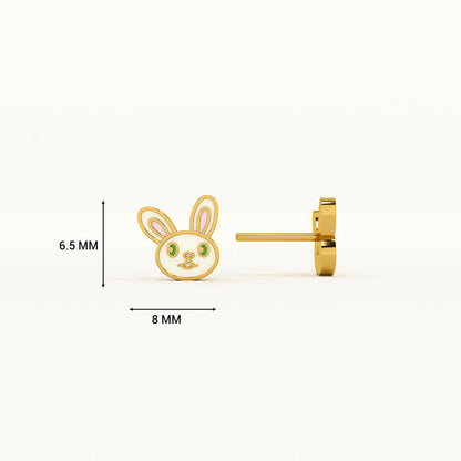 White Rabbit 925 Silver Studs
