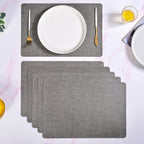 Rectangle Ash Grey Table Mat Set Of 6