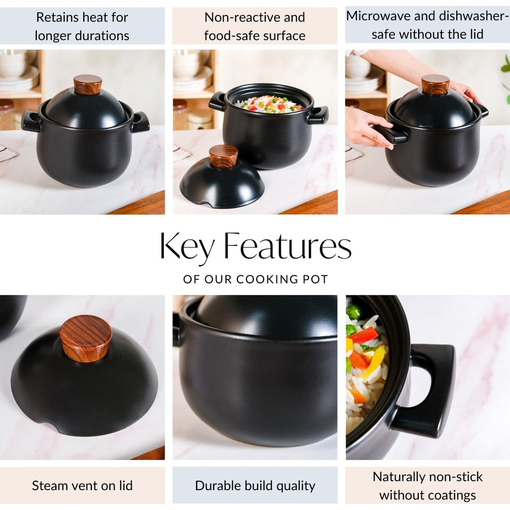 Claymist Asian Ceramic Cooking Pot 3900ml