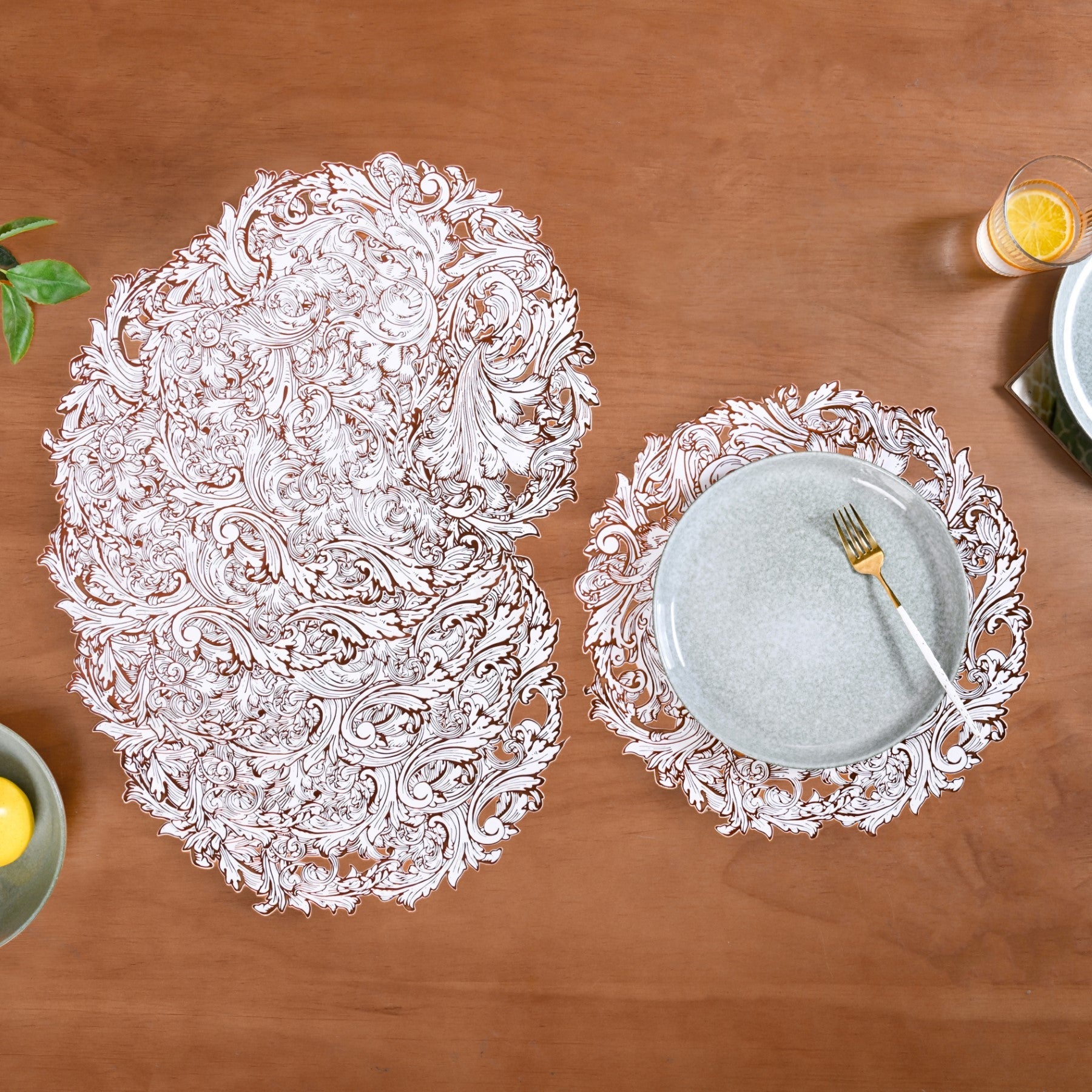 Auburn Luxe Round Tablemat Set Of 6