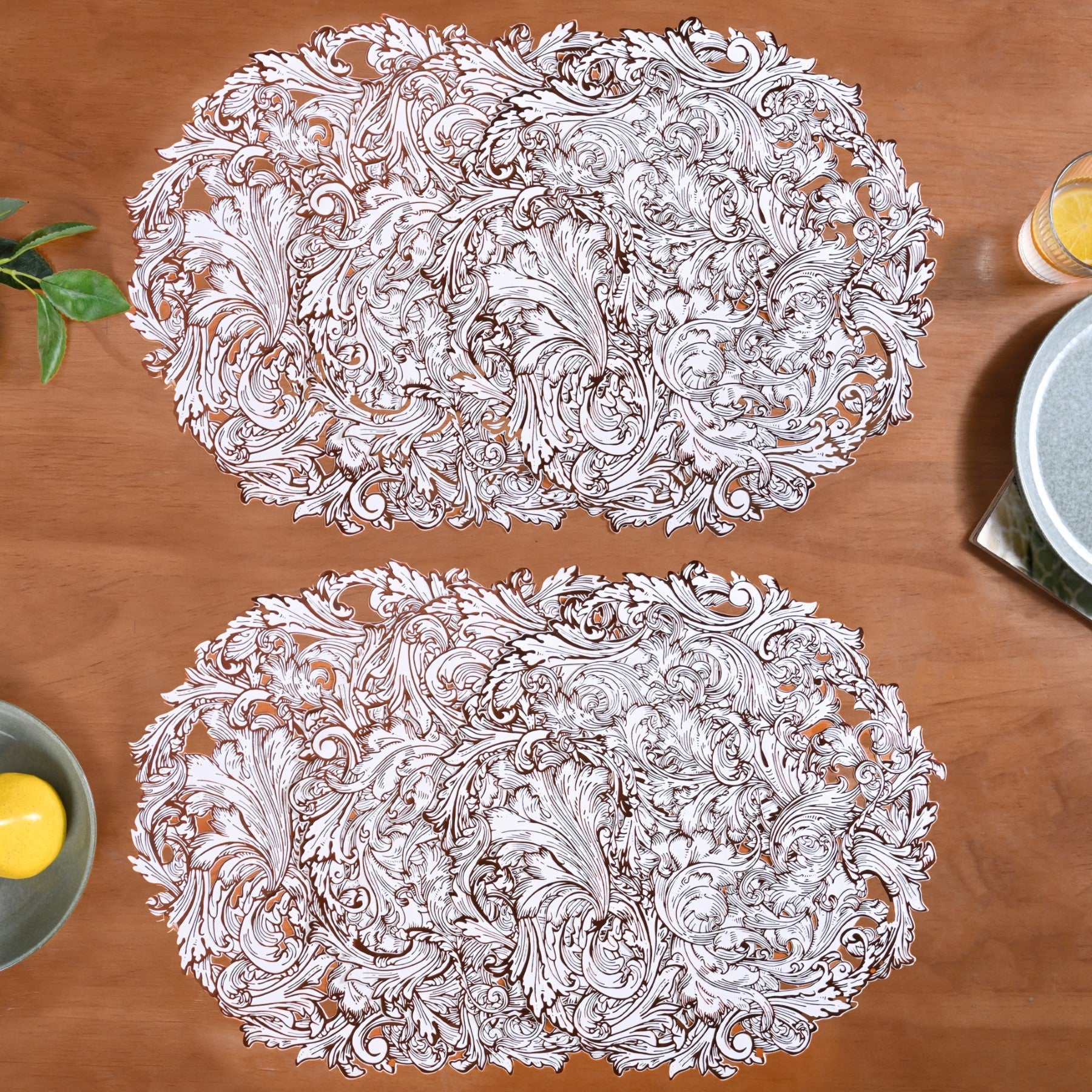 Auburn Luxe Round Tablemat Set Of 6