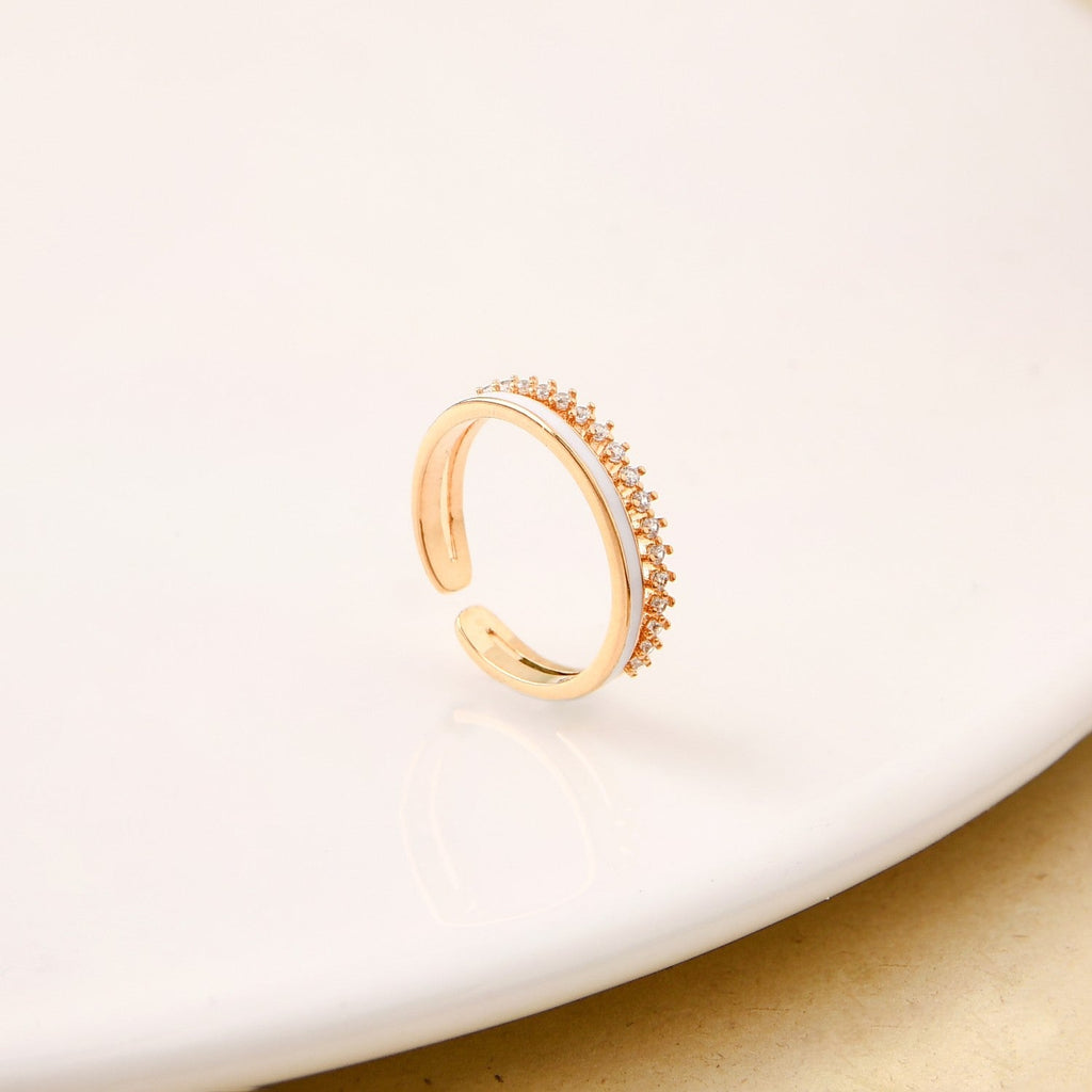 Aurora Blush Gold Ring