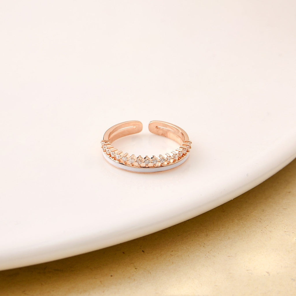 Aurora Blush Rose Gold Ring