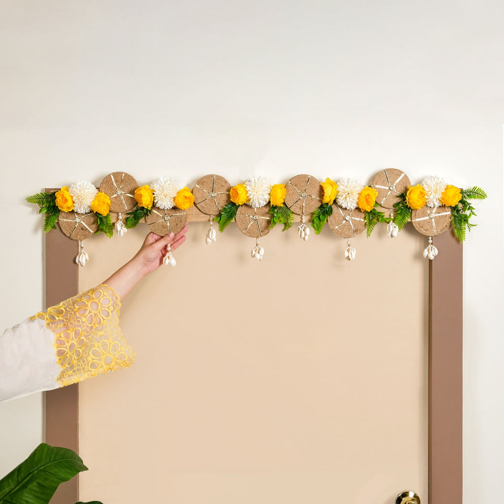 Auspicious Blossom Wall Toran For Festivities