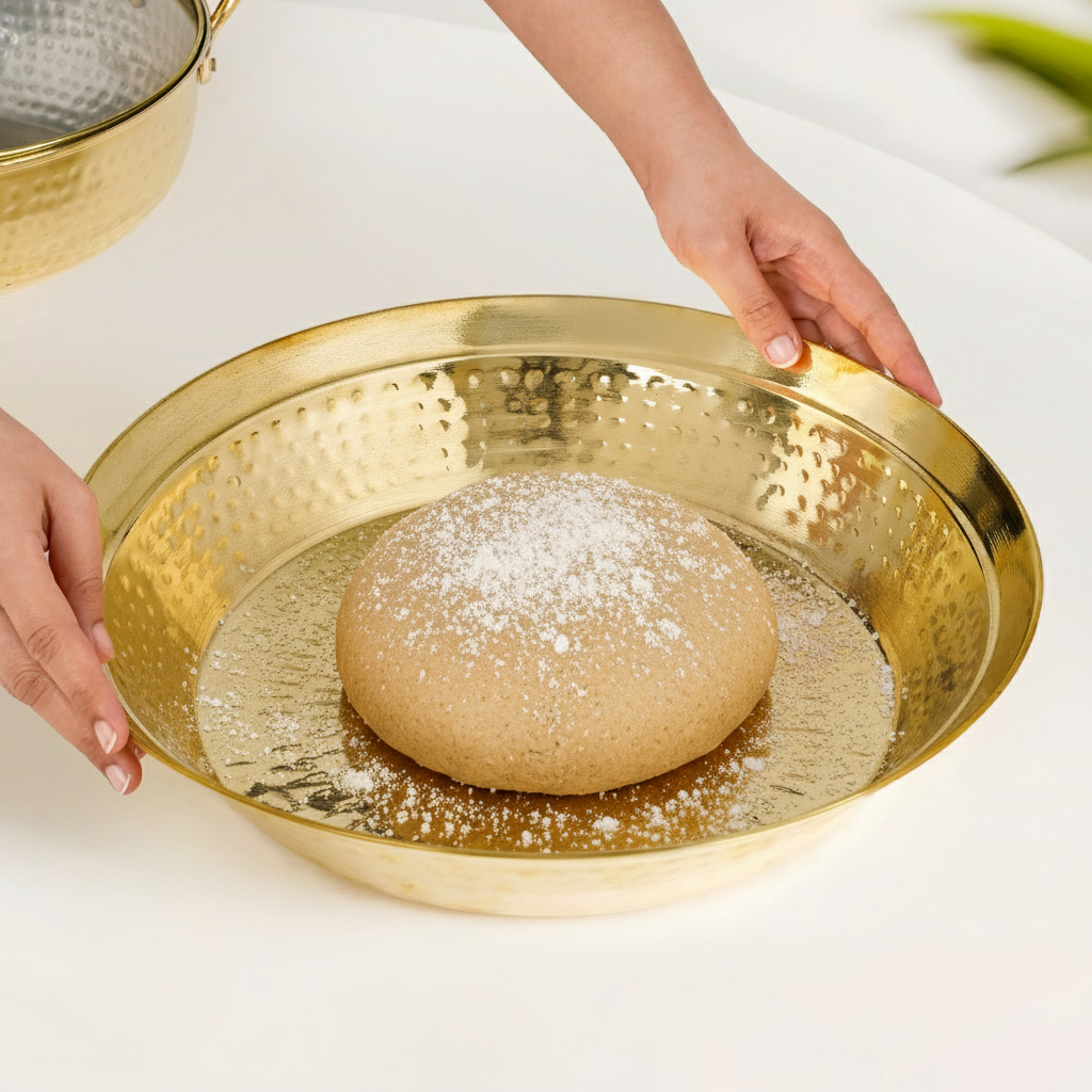 Pure Brass Hammered Parat 36cm