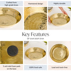 Pure Brass Hammered Parat 36cm