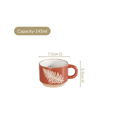 Botanical Stackable Cup Set Of 4 Autumn Edition 145ml