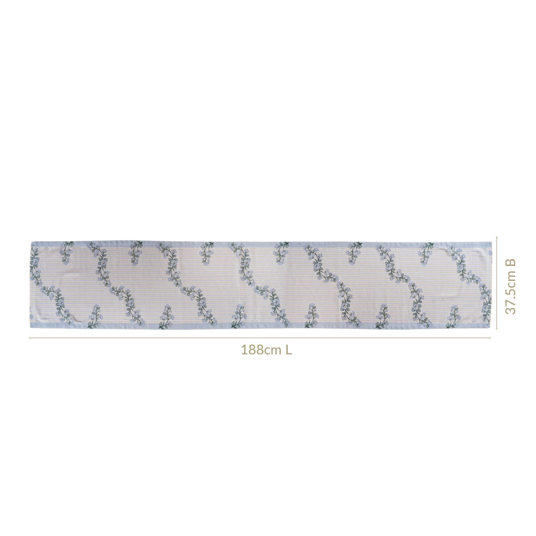 Azzurro Soft Cotton Table Runner
