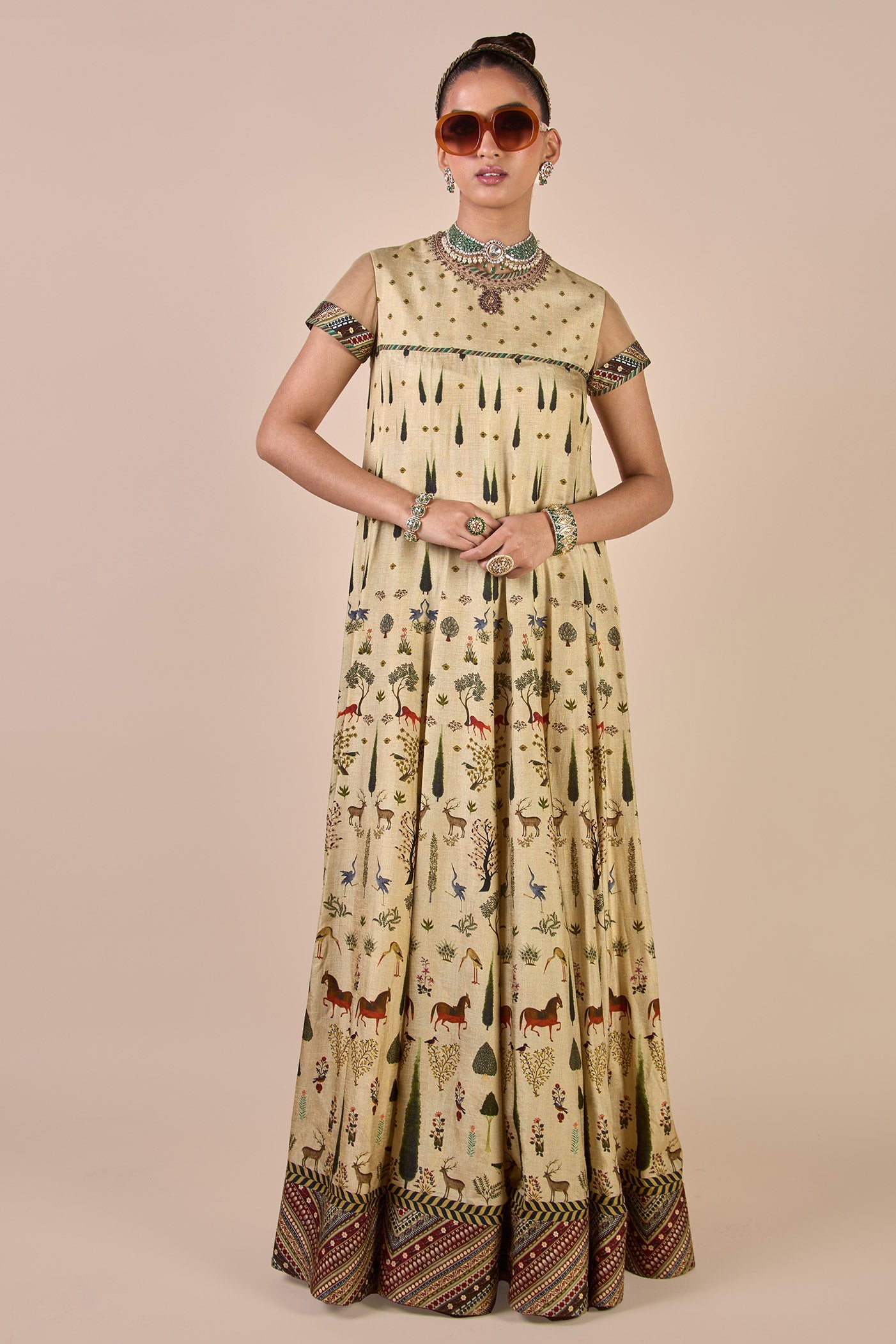 Crème Ivory Anarkali | CHHĒ