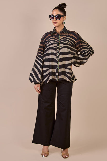 Zebra Print Long Top | CHHĒ