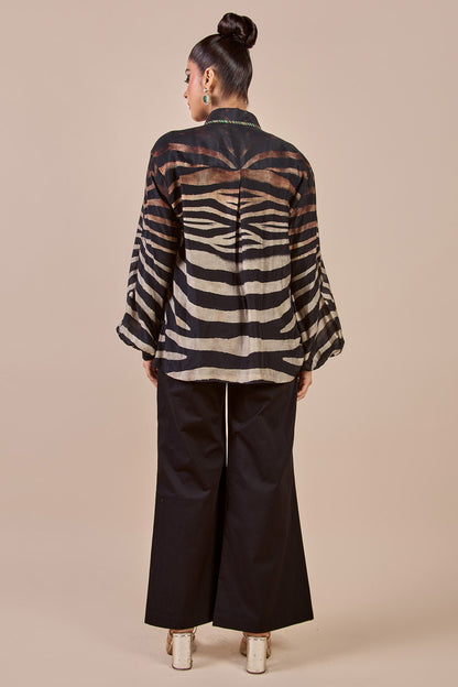 Zebra Print Long Top | CHHĒ