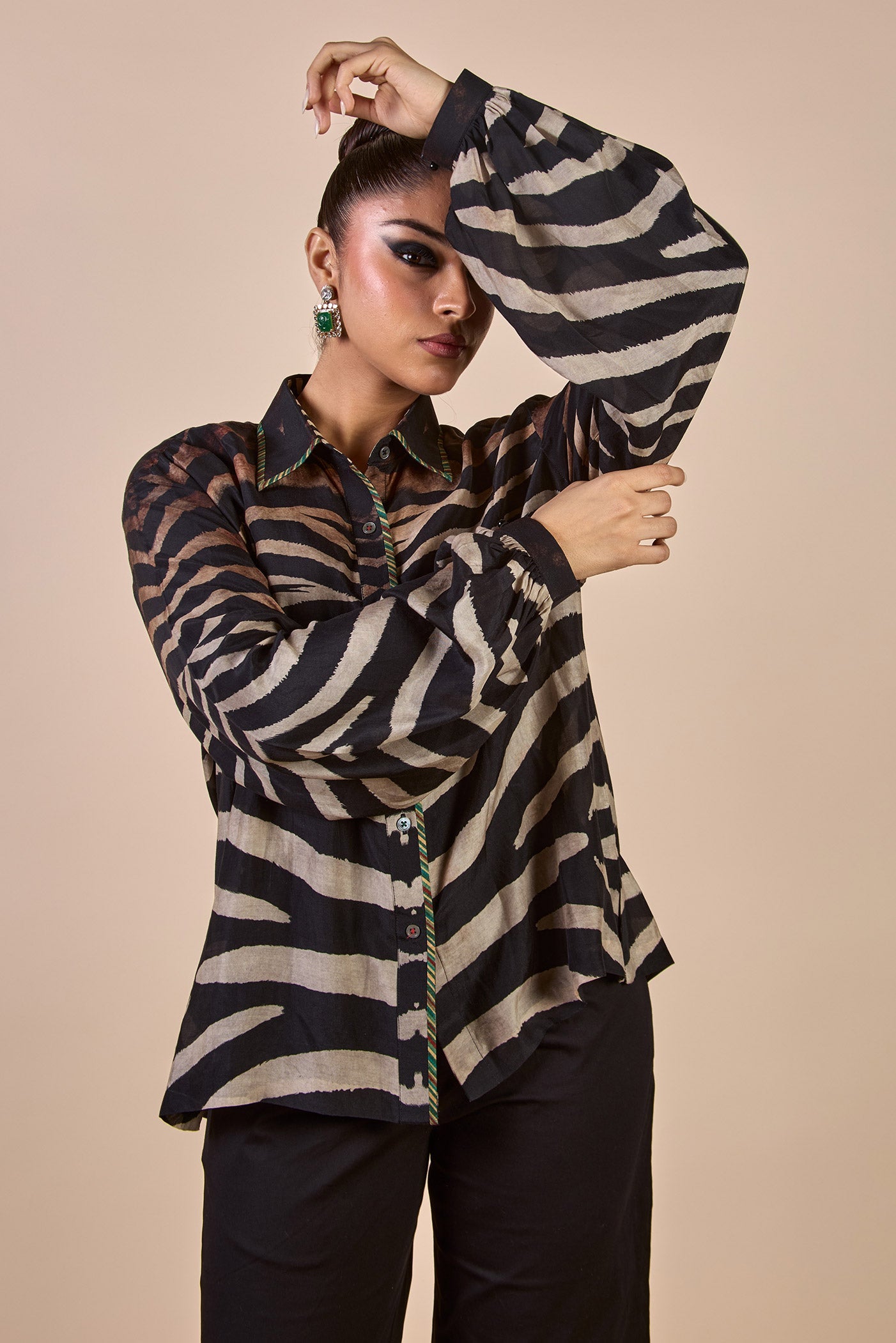 Zebra Print Long Top | CHHĒ