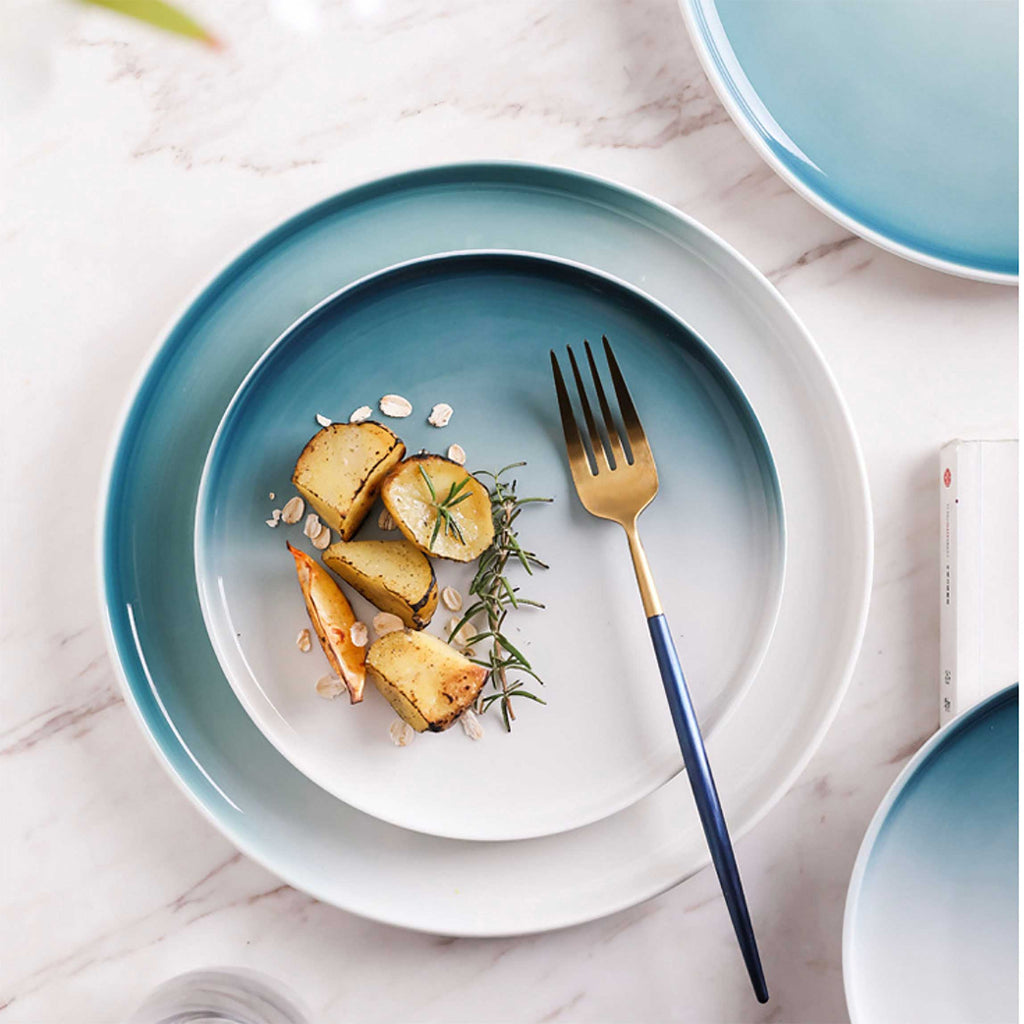 Navy Blue Snack Plate