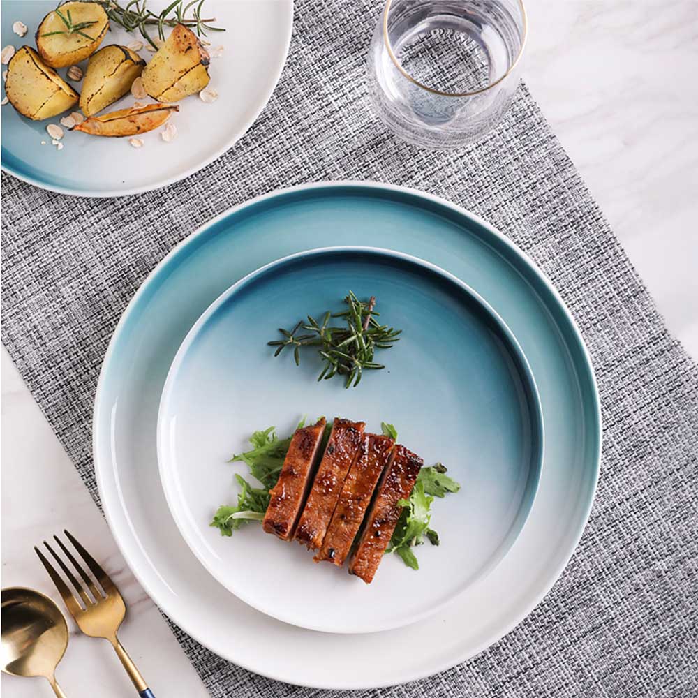 Navy Blue Snack Plate