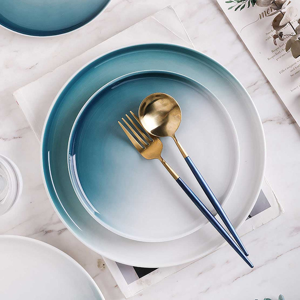 Navy Blue Snack Plate