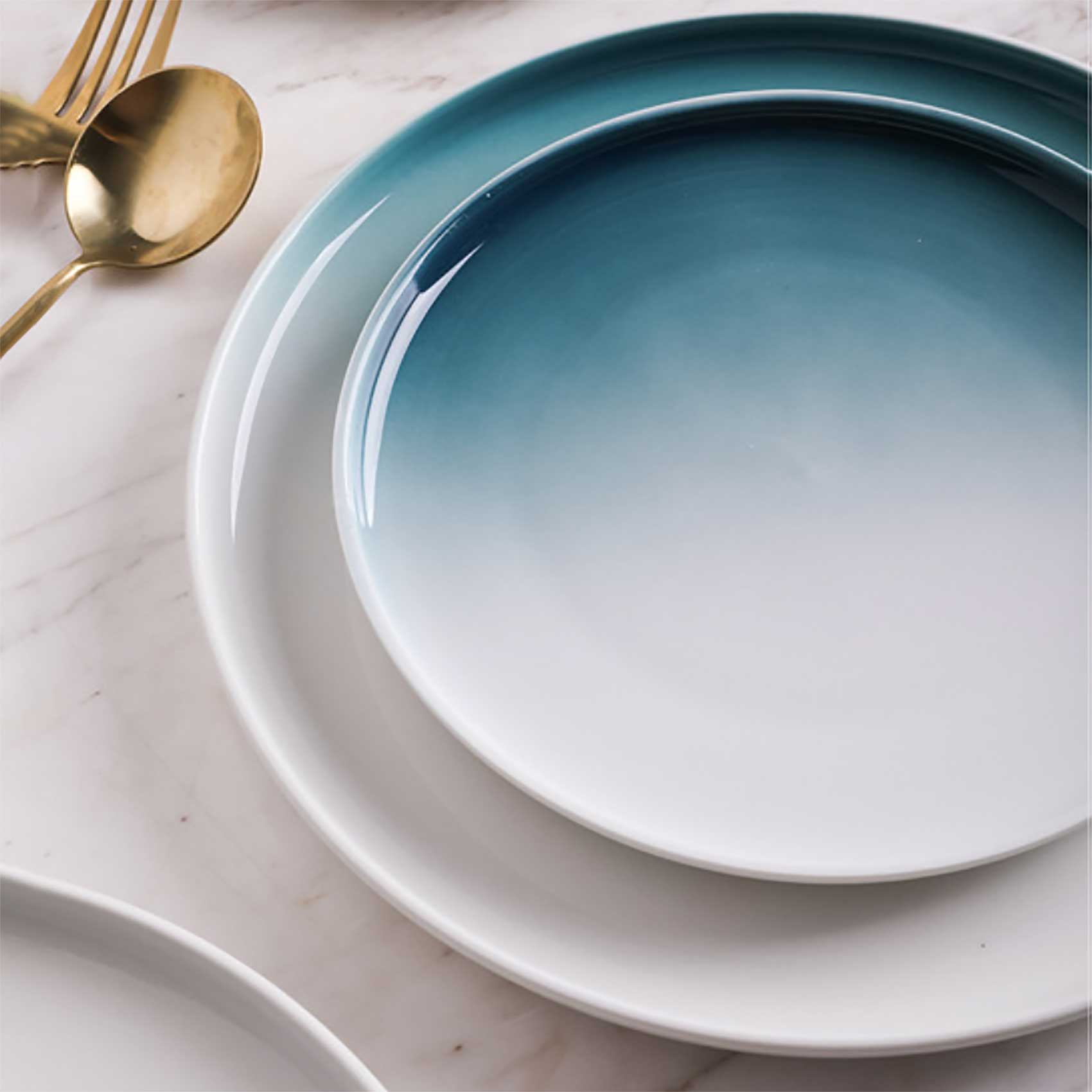 Navy Blue Snack Plate