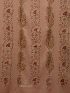 Classic Cashmina Shawl with Jaal Pattern in Beige