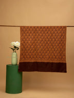Classic Handloom Pashmina Shawl Jama Embroidery in Brown