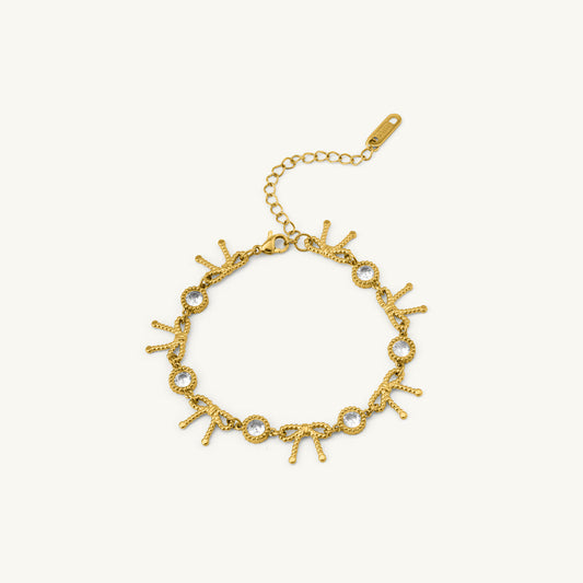 Twinkle Ribbon Chain Bracelet