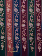 Classic Cashmina Shawl with Jaal Pattern in Multi