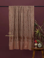 Elegant Cashmina Shawl with Jaal Pattern in Beige
