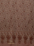 Elegant Cashmina Shawl with Jaal Pattern in Beige