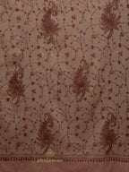 Classic Cashmina Shawl with Jaal Pattern in Beige