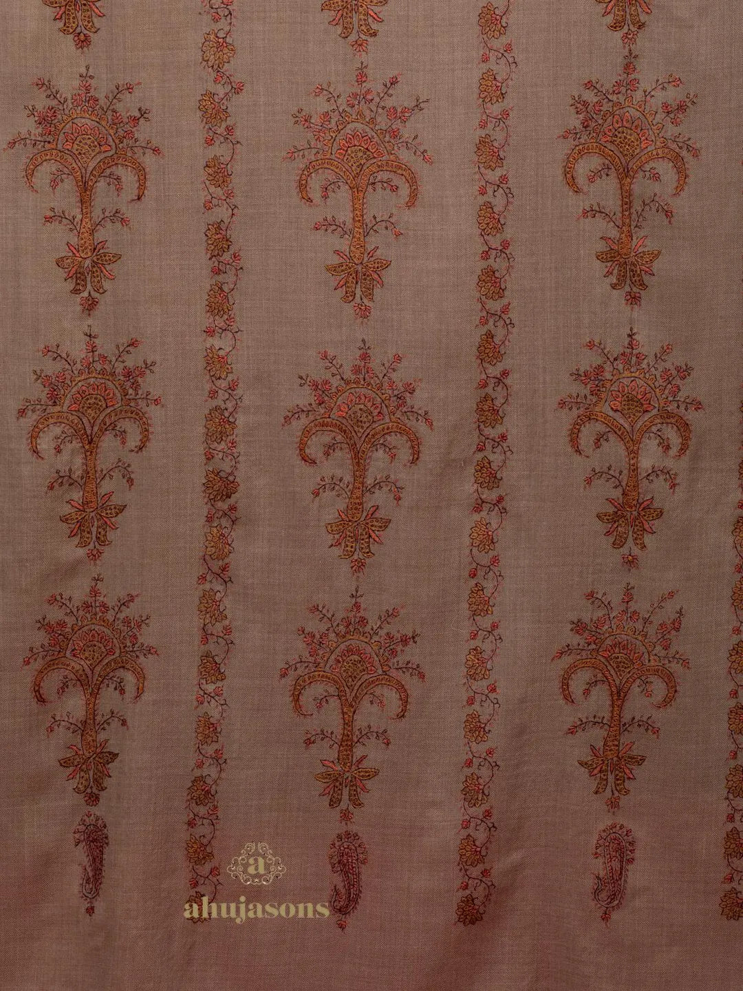 Elegant Cashmina Shawl with Jaal Pattern in Beige