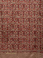 Elegant Cashmina Shawl with Jaal Pattern in Beige