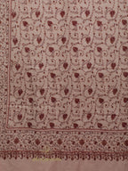 Classic Cashmina Shawl with Jaal Pattern in Beige